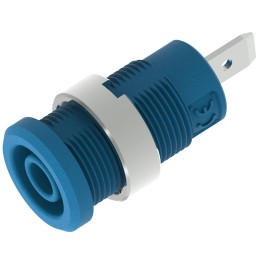 1 pcs - Electro PJP Blue Female Banana Socket, Plug In Termination, 36A, 600 - 1000V