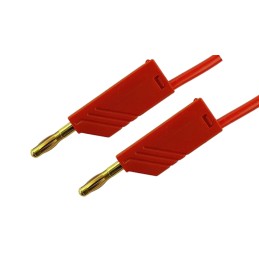 1 pcs - Hirschmann Test & Measurement, 32A, 30 V ac, 60V dc, Red, 1m Lead Length