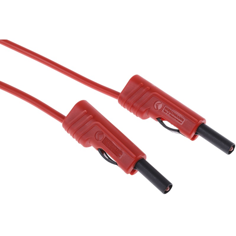 1 pcs - Hirschmann Test & Measurement, 16A, 60V dc, Red, 2m Lead Length