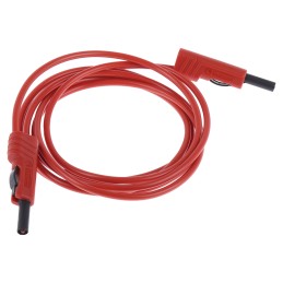 1 pcs - Hirschmann Test & Measurement, 16A, 60V dc, Red, 2m Lead Length