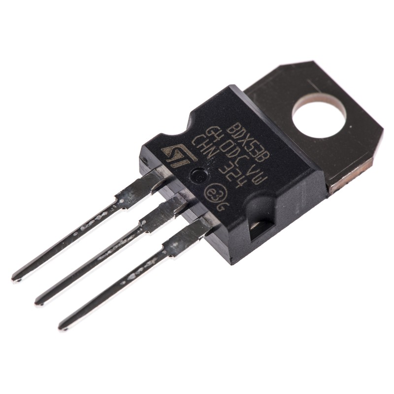 5 pcs - STMicroelectronics BDX53B NPN Darlington Transistor, 8 A 80 V HFE:750, 3-Pin TO-220