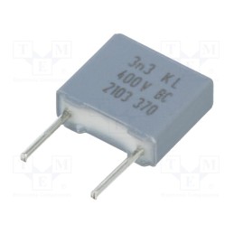 10 pcs x VISHAY - BFC237051332 - Capacitor: polypropylene, 3.3nF, THT, ±10%, 5mm, 400VDC, 220VAC
