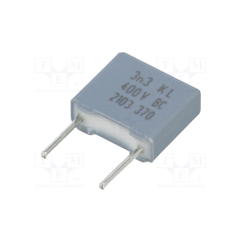 10 pcs x VISHAY - BFC237051332 - Capacitor: polypropylene, 3.3nF, THT, ±10%, 5mm, 400VDC, 220VAC