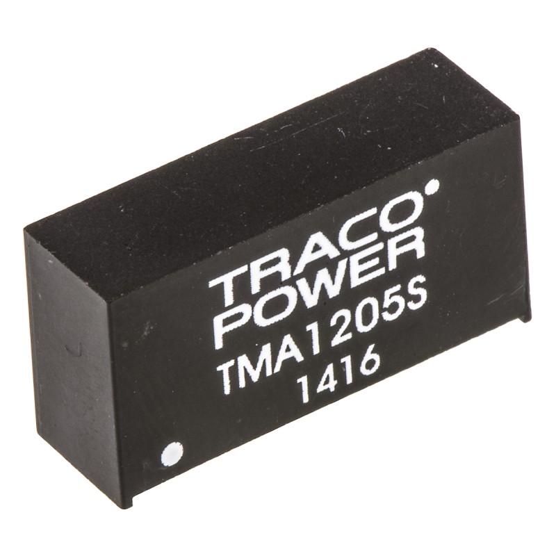 5 pcs - TRACOPOWER TMA DC-DC Converter, 5V dc/ 200mA Output, 10.8 - 13.2 V dc Input, 1W, Through Hole, +85°C Max Temp