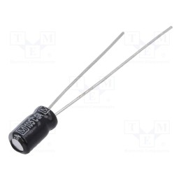 10 pcs x PANASONIC - EEAGA1H1R5 - Capacitor: electrolytic, THT, 1.5uF, 50VDC, Ø4x7mm, Pitch: 1.5mm