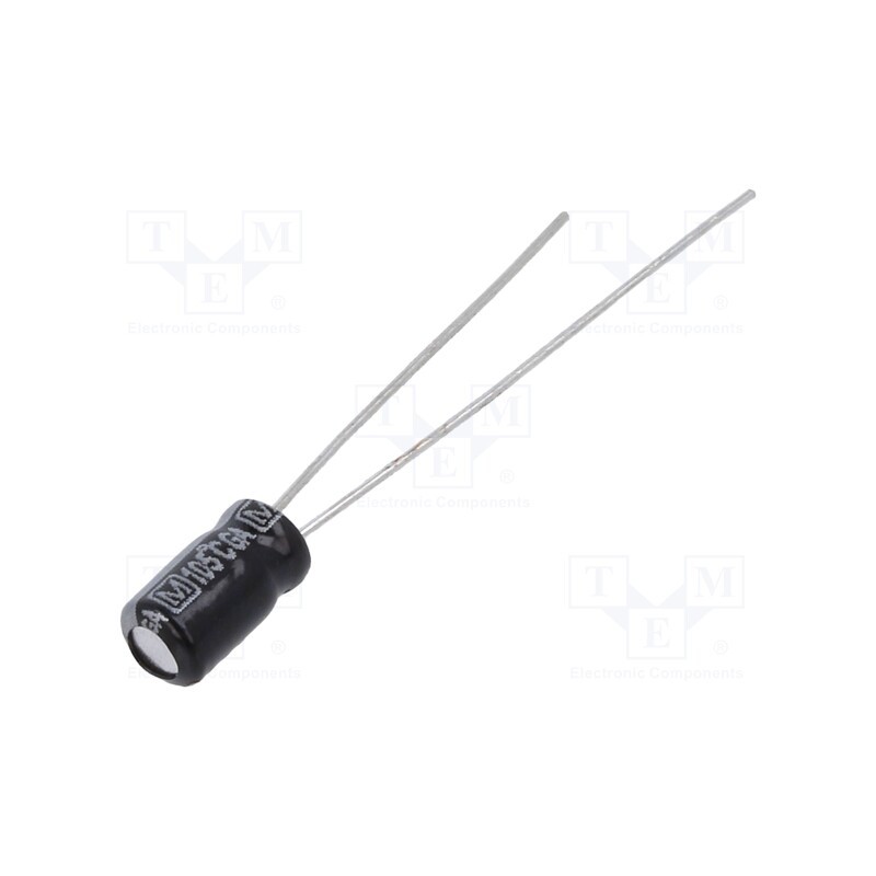10 pcs x PANASONIC - EEAGA1H1R5 - Capacitor: electrolytic, THT, 1.5uF, 50VDC, Ø4x7mm, Pitch: 1.5mm