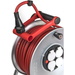 1 pcs - brennenstuhl 40m 4 Socket Type E - French Extension Reel, 230 V, IP44