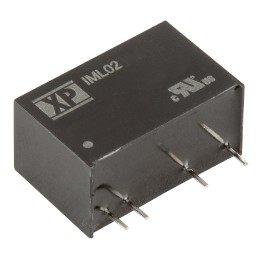 1 pcs - XP Power IML02 DC-DC Converter, 5V dc/ 400mA Output, 10.8 - 13.2 V dc Input, 2W, Through Hole, +85°C Max Temp