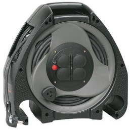 1 pcs - Legrand 50m 4 Socket Type E - French Cable Reel, IP44