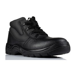 1 Pair - RS PRO Black Steel Toe Capped Unisex Safety Boot, UK 3, EU 36