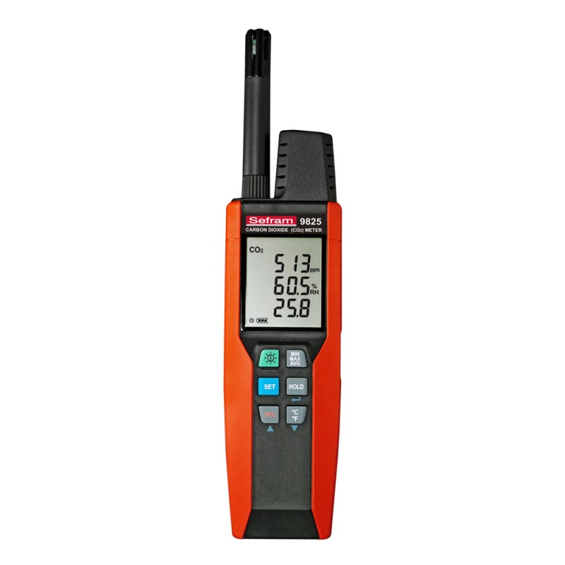 1 pcs - Sefram CO2 Probe, +60°C Max, 100%RH Max, Battery-Powered