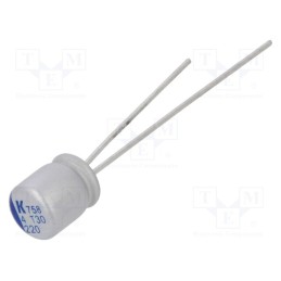 10 pcs x KEMET - A758BG227M0GAAE020 - Capacitor: polymer, low ESR, 220uF, 4VDC, ESR: 20mΩ, A758, THT, ±20%