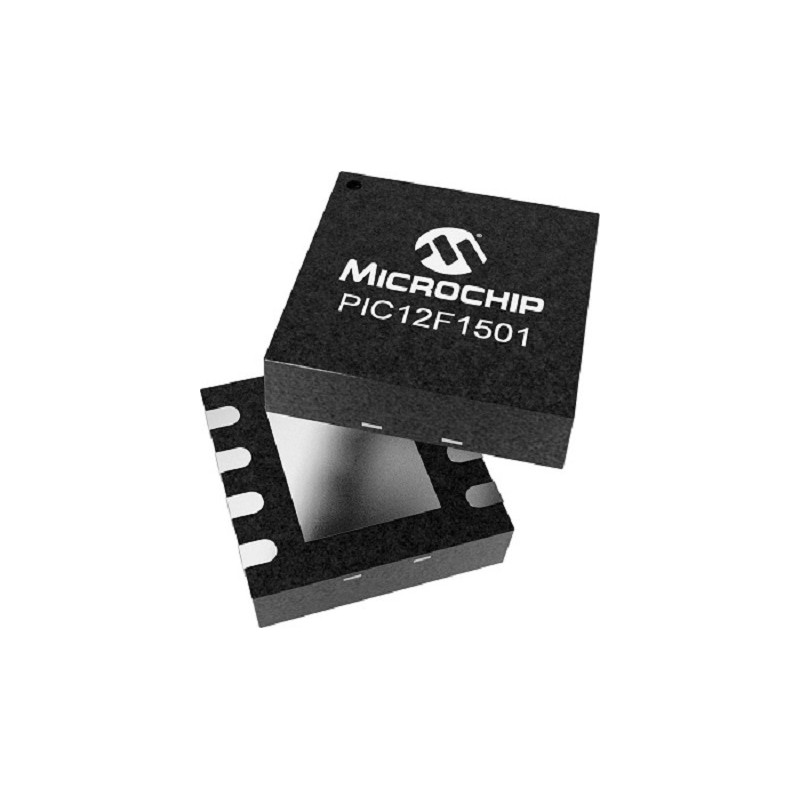 3300 pcs - Microchip PIC12F1501T-I/MC 8 bit MCU Microcontroller MCU, PIC12, 8-Pin DFN
