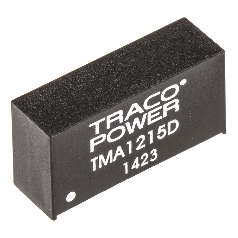 5 pcs - TRACOPOWER TMA DC-DC Converter, ±15V dc/ ±35mA Output, 10.8 - 13.2 V dc Input, 1W, Through Hole, +85°C Max Temp