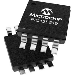 3300 pcs - Microchip PIC12F519T-I/SN 8 bit MCU Microcontroller MCU, PIC12, 8-Pin SOIC