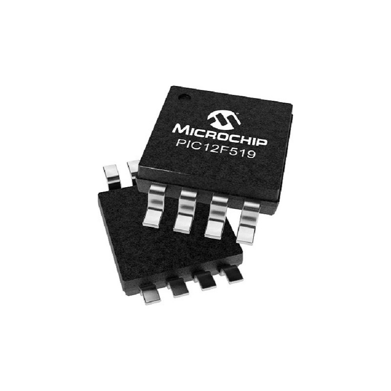 3300 pcs - Microchip PIC12F519T-I/SN 8 bit MCU Microcontroller MCU, PIC12, 8-Pin SOIC