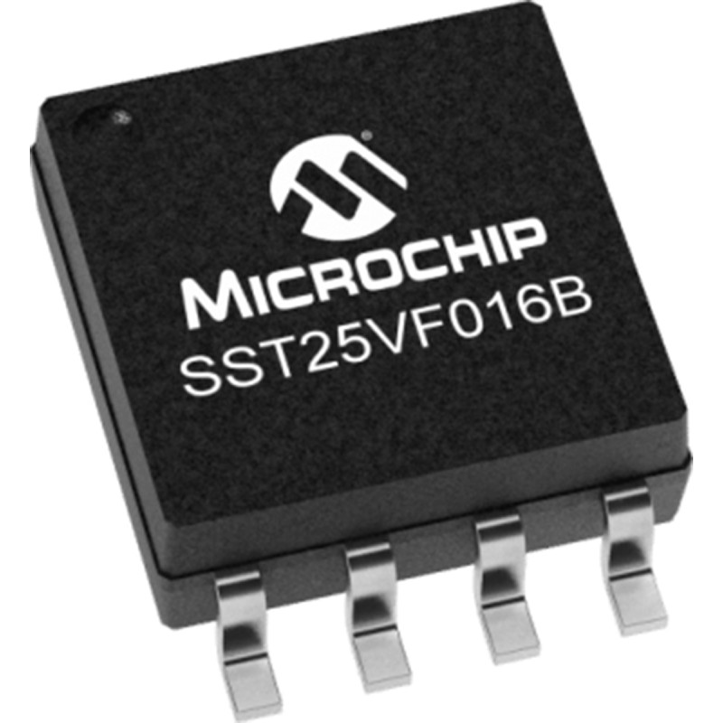 5 pcs - Microchip 16Mbit Serial-SPI Flash Memory 8-Pin SOIC, SST25VF016B-50-4I-S2AF-T