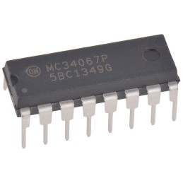 5 pcs - onsemi MC34067PG, Dual PWM Controller, 20 V, 2200 kHz 16-Pin, PDIP