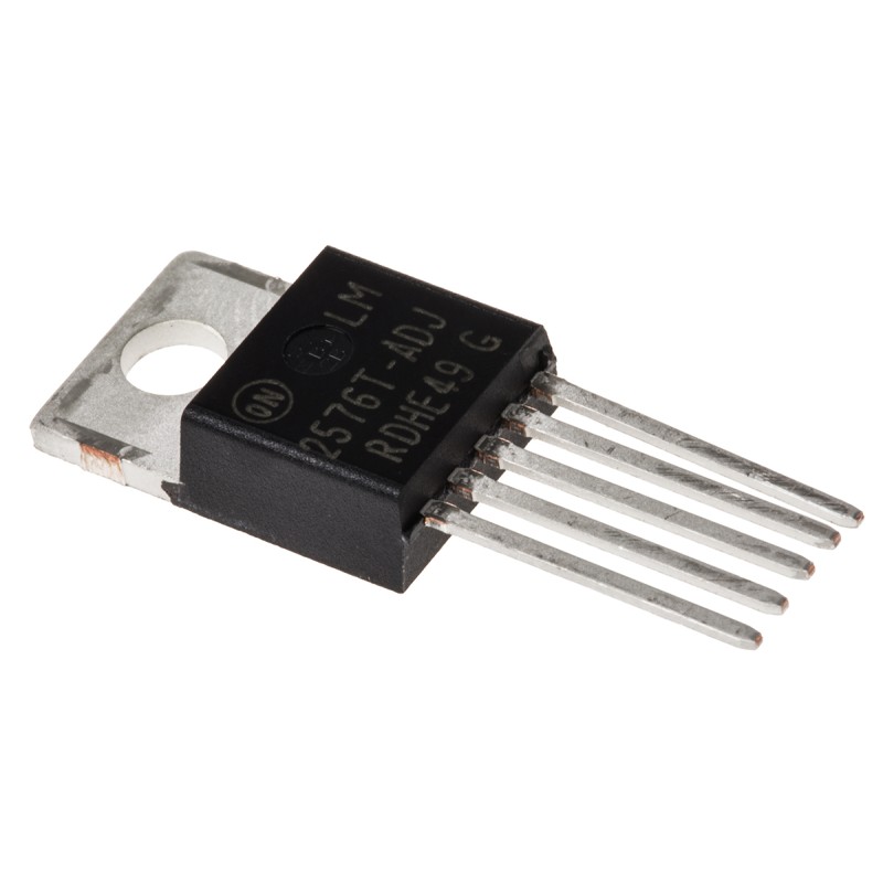 5 pcs - onsemi, LM2576T-ADJG Step-Down Switching Regulator, 1-Channel 3A Adjustable 5-Pin, TO-220