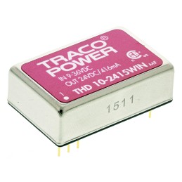 5 pcs - TRACOPOWER THD 10WIN DC-DC Converter, 24V dc/ 416mA Output, 9 - 36 V dc Input, 10W, Through Hole, +85°C Max Temp