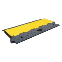 1 pcs - RS PRO 910mm Black/Yellow Cable Cover in Rubber, Thermoplastic, 34mm Inside dia.