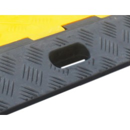 1 pcs - RS PRO 910mm Black/Yellow Cable Cover in Rubber, Thermoplastic, 34mm Inside dia.