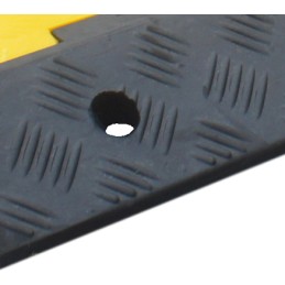 1 pcs - RS PRO 910mm Black/Yellow Cable Cover in Rubber, Thermoplastic, 34mm Inside dia.