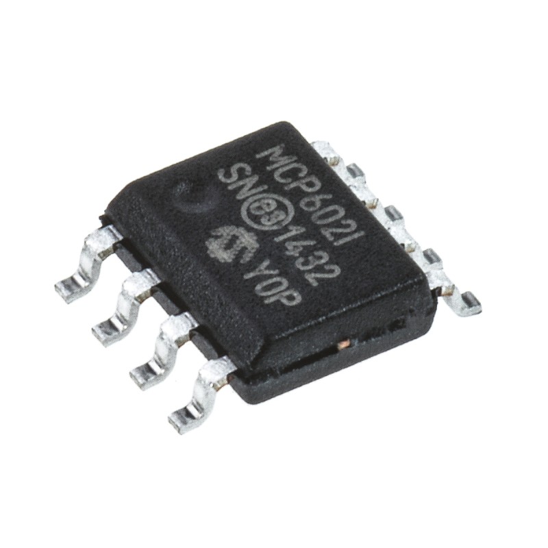 5 pcs - MCP602-I/SN Microchip, Op Amp, RRO, 2.8MHz, 3 V, 5 V, 8-Pin SOIC