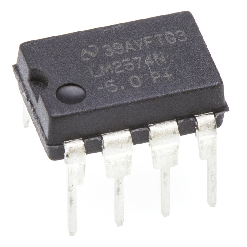 5 pcs - Texas Instruments, LM2574N-5.0/NOPB Step-Down Switching Regulator, 1-Channel 500mA 8-Pin, MDIP