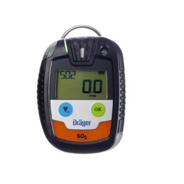 1 pcs - DRAEGER Portable Gas Detector for Sulphur Dioxide Detection, Audible Alarm, ATEX Approved