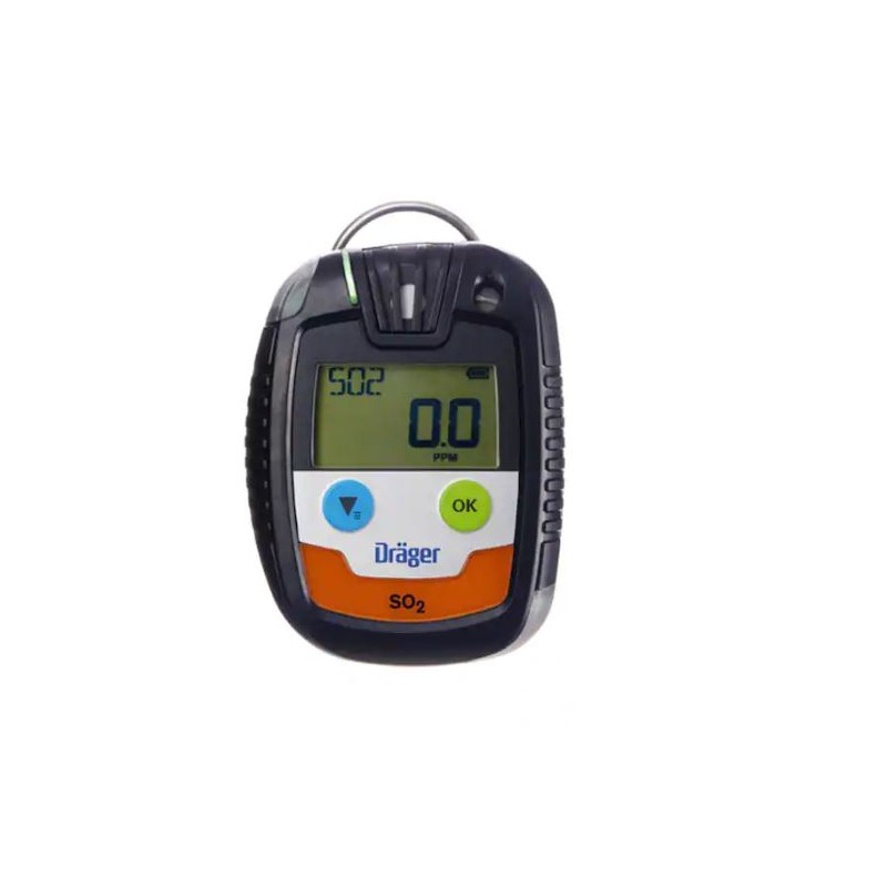 1 pcs - DRAEGER Portable Gas Detector for Sulphur Dioxide Detection, Audible Alarm, ATEX Approved
