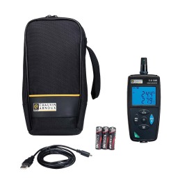 1 pcs - Chauvin Arnoux CA 1246 Digital Hygrometer, 2% RH + 1 digit Accuracy, +140 °F, +60 °C Max, 98%RH Max