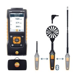 1 pcs - Testo 440 dP Air Flow ComboKit 2 with Bluetooth Anemometer, Measures Air Velocity, Humidity, Temperature