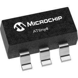 4500 pcs - Microchip ATTINY4-TSHR, 8bit AVR Microcontroller, ATtiny4, 20MHz, 8 kB Flash, 6-Pin SOT-23