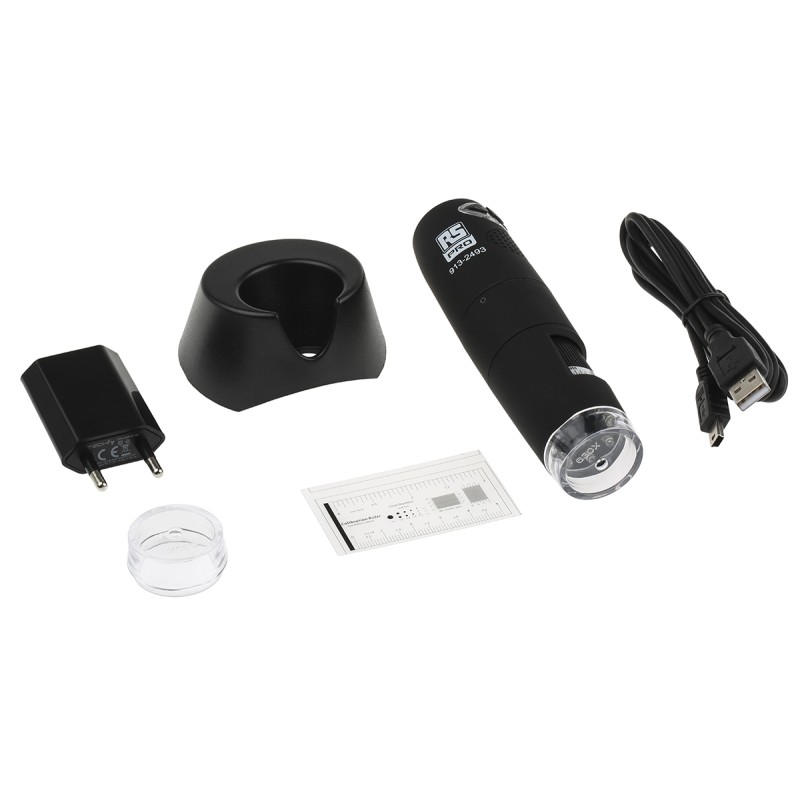 1 pcs - RS PRO USB Wifi Microscope, 1280 x 1024 pixels, 500 - 600X Magnification