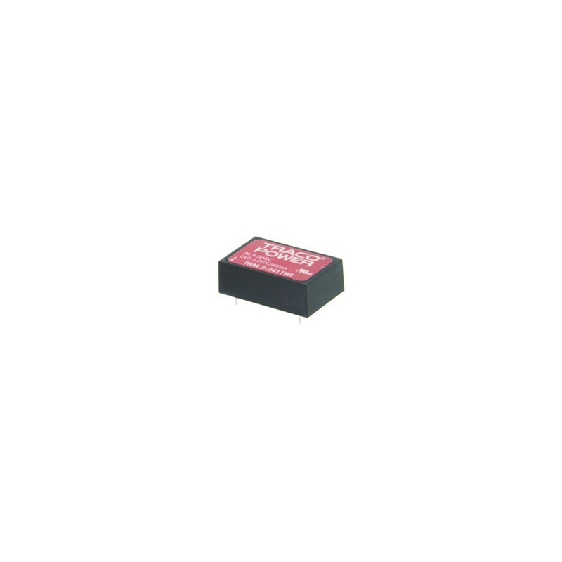 5 pcs - TRACOPOWER THM 3WI DC-DC Converter, 5V dc/ 600mA Output, 4.5 - 9 V dc Input, 3W, Through Hole, +94°C Max Temp