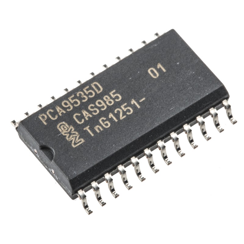 5 pcs - NXP 16-Channel I/O Expander I2C, SMBus 24-Pin SOIC, PCA9535D,112