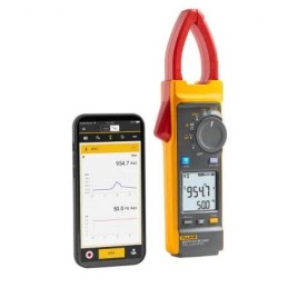 1 pcs - Fluke 393FC/E Clamp Meter Wi-Fi, 1000A dc, Max Current 2500A ac CAT III 1500V
