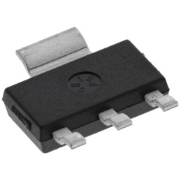 5 pcs - STMicroelectronics Surface Mount, 3+Tab-pin, TRIAC, 600V, Gate Trigger 1.3V 600V