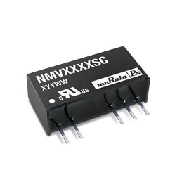 1 pcs - Murata Power Solutions NMV DC-DC Converter, ±15V dc/ ±33mA Output, 10.8 - 13.2 V dc Input, 1W, Through Hole,