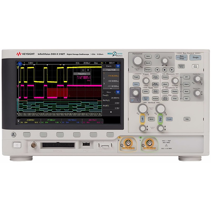 1 pcs - Keysight Technologies MSOX3104T InfiniiVision 3000T X Series Digital Bench Oscilloscope, 4 Analogue Channels, 1GHz, 16