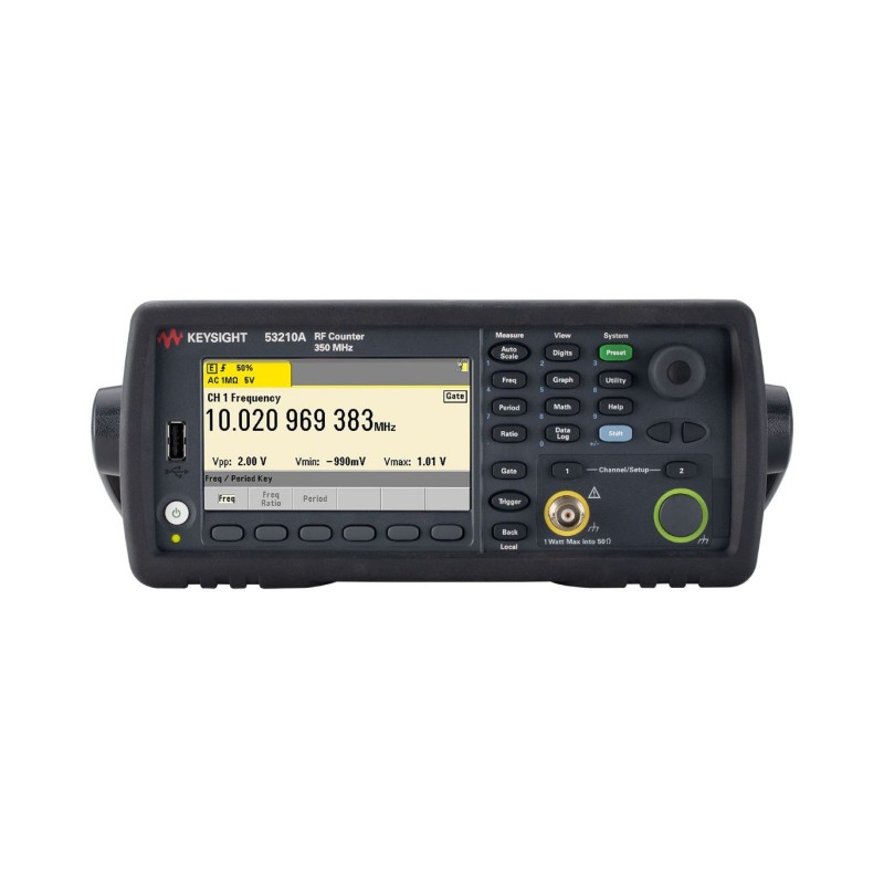 1 pcs - Keysight Technologies 53210A Frequency Counter, 0 Hz Min, 350MHz Max, 10 Digit Resolution - Factory Calibrated