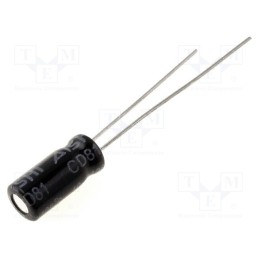 20 pcs x AISHI - EWH1KM010D11OT - Capacitor: electrolytic, THT, 1uF, 100VDC, Ø5x11mm, Pitch: 2mm, ±20%