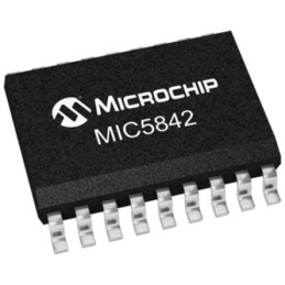5 pcs - Microchip MIC5842YWM 8-stage Surface Mount Shift Register MIC, 18-Pin SOIC W
