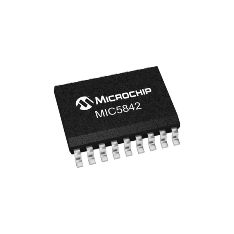 5 pcs - Microchip MIC5842YWM 8-stage Surface Mount Shift Register MIC, 18-Pin SOIC W