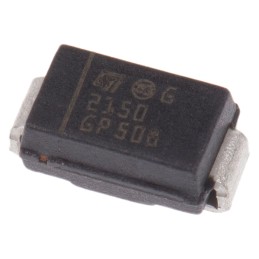 5000 pcs - STMicroelectronics 150V 2A, Schottky Diode, 2-Pin DO-214AC STPS2150A