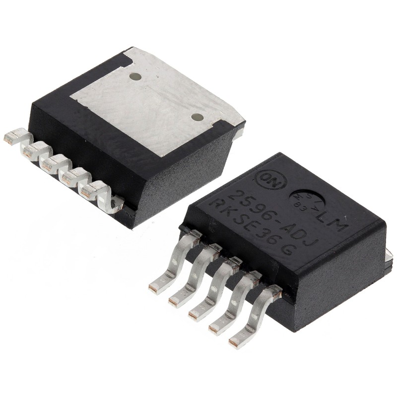 10 pcs - onsemi, LM2596DSADJR4G Switching Regulator, 1-Channel 3A Adjustable 5-Pin, D2PAK