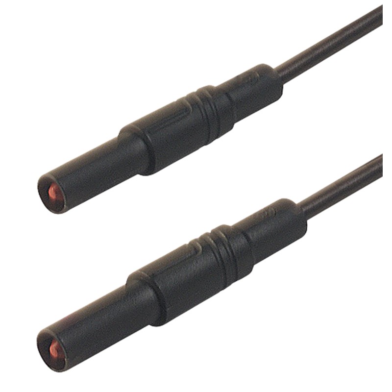 1 pcs - Hirschmann Test & Measurement, 32A, 1000V ac/dc, Black, 250mm Lead Length