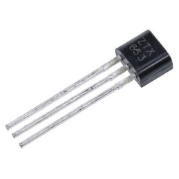 5 pcs - Diodes Inc ZTX653 NPN Transistor, 2 A, 100 V, 3-Pin TO-92