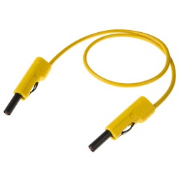 1 pcs - Hirschmann Test & Measurement, 16A, 60V dc, Yellow, 500mm Lead Length